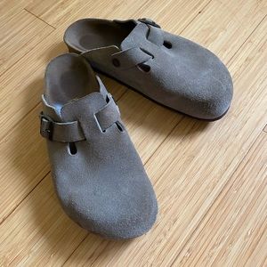 Birkenstock Boston Tan Suede size 40